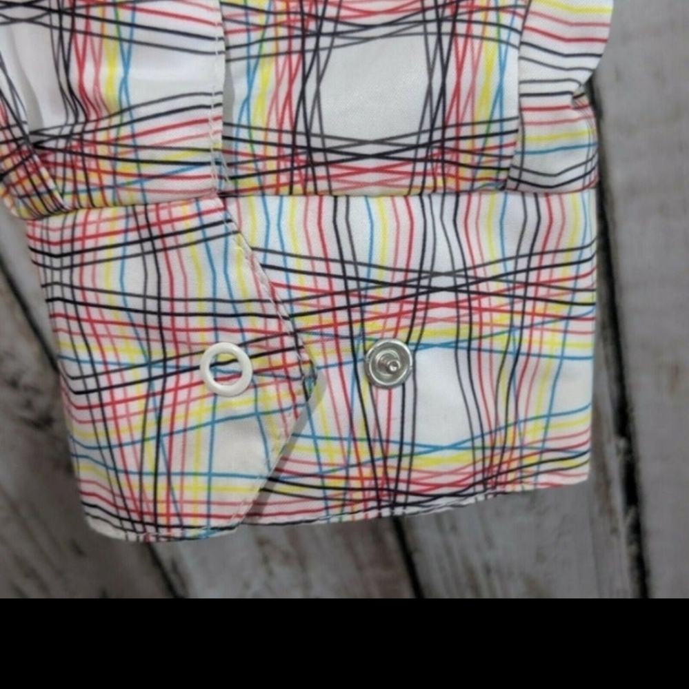 Puma Plaid Teddy Jacket in Cream with Pink & Brown Accents - Picture 6 of 7